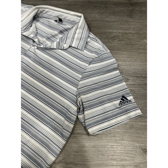 ADIDAS Lot of 2 Golf Polos Climalite Men's Short Sleeve Shirt Blue/Green Size M - Picture 5 of 7